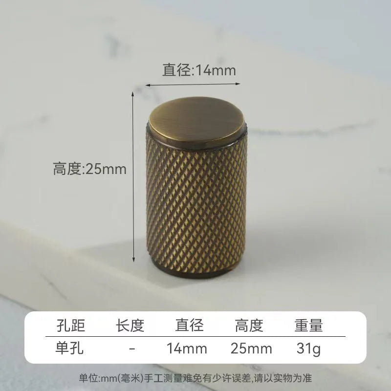 Antique Bronze Color Door Knobs Solid Brass New Chinese Style Furniture Hardware Concealed Pull Handle for Cabinet Drawer Door