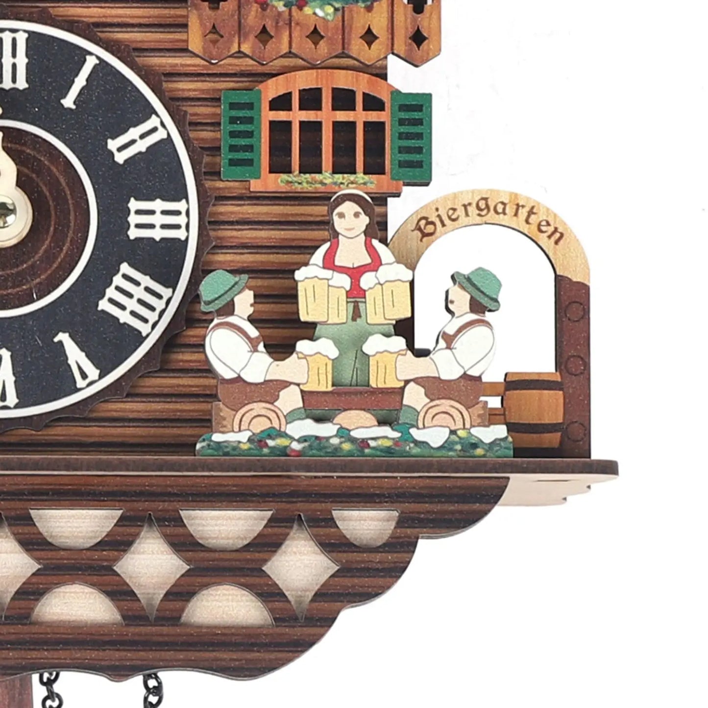 Creative Bird Cuckoo Wall Clock with Swing & Auto Wings - Wooden Quartz Home Decor, Battery Operated (RC-02)