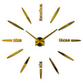 New fashion 3d wall clock reloj de pared quartz watch brief diy clocks living room large stickers decorative horloge murale