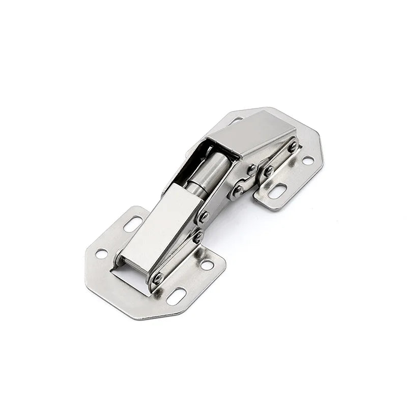 2/10pcs 90 Degree Steel Cabinet Hinges No-Drilling HoleHydraulic Buffer Hinge for Home Kitchen Furniture Hardware