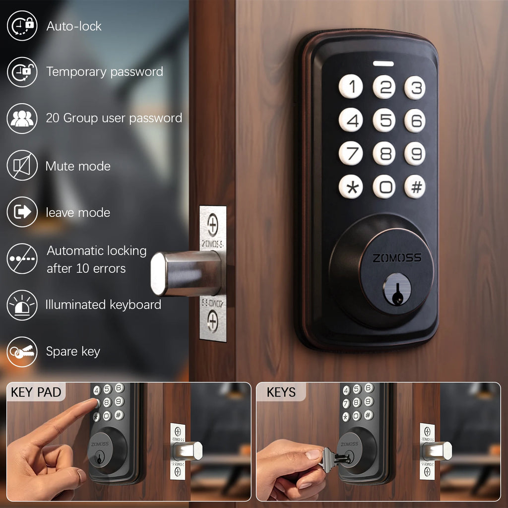 Buy Smart Keypad Door Lock - Secure & Easy | Only $60.5