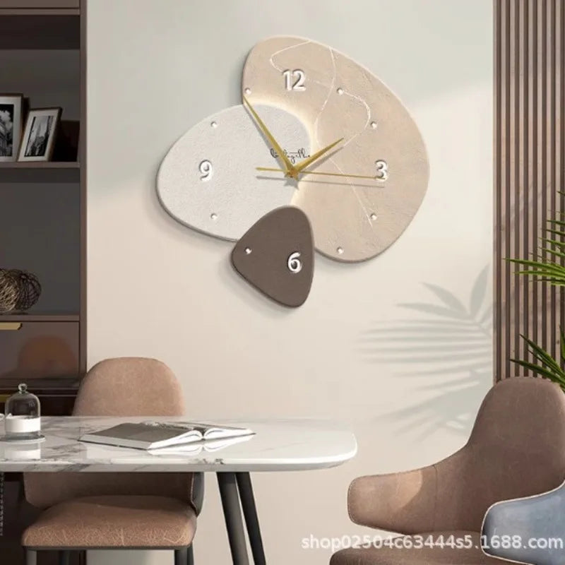 Modern Nordic Wall Painting Light Easy to Read High-end Digital Wall Clock Decorative Wall Hanging Clock Restaurant