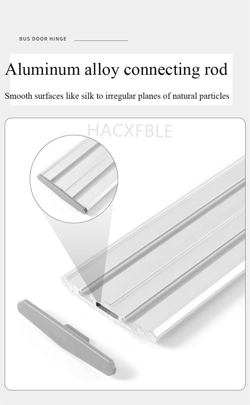 Cabinet Bus Door Hinges Wardrobe Folding Silent Slide Rail Lateral Swing Opening Damping Buffer Door Hinge Furniture Hardware