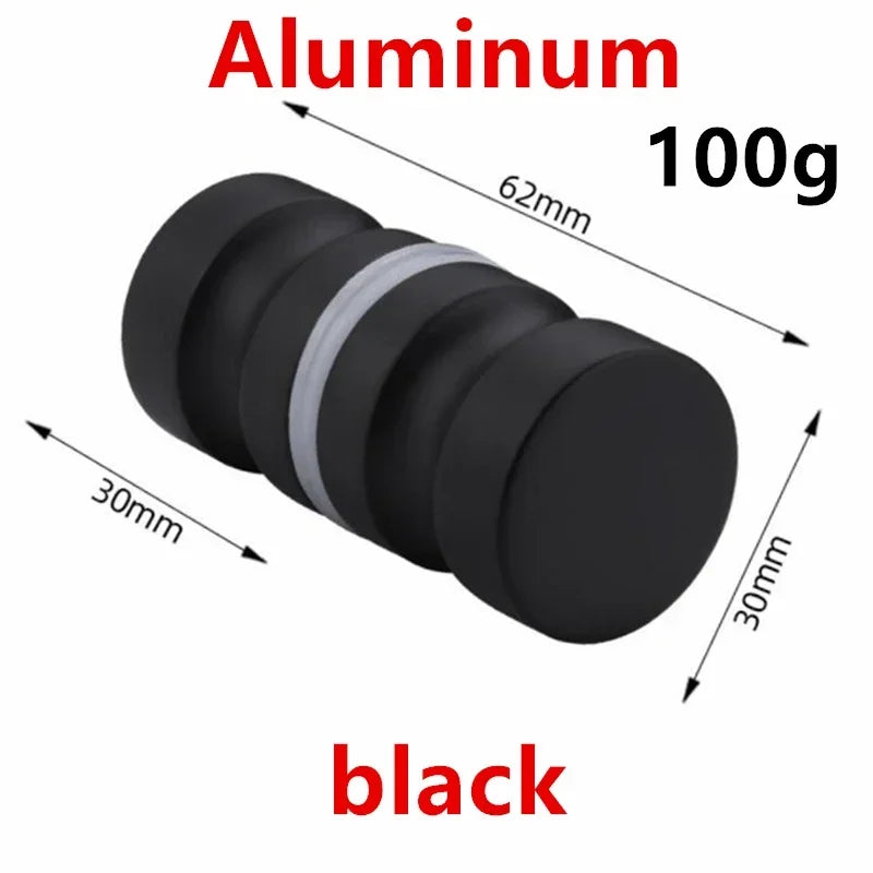 Bathroom Glass Door Knob Aluminum Alloy Shower Cabinet Window Kitchen Cupboard Hardware Handle with Screw Modern Home Decor