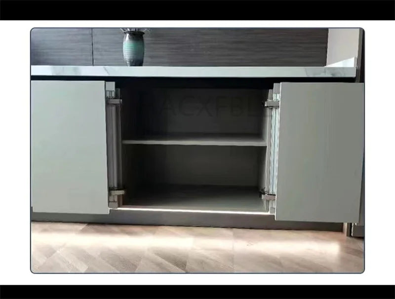 Cabinet Bus Door Hinges Wardrobe Folding Silent Slide Rail Lateral Swing Opening Damping Buffer Door Hinge Furniture Hardware