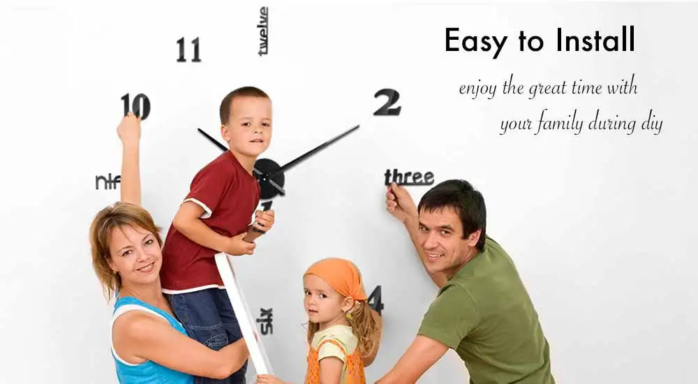 MCDFL 3D Large Wall Clock Self Adhesive Acrylic Mirror Stickers Giant Watches Timepiece Decoration Living Room for Home Interior