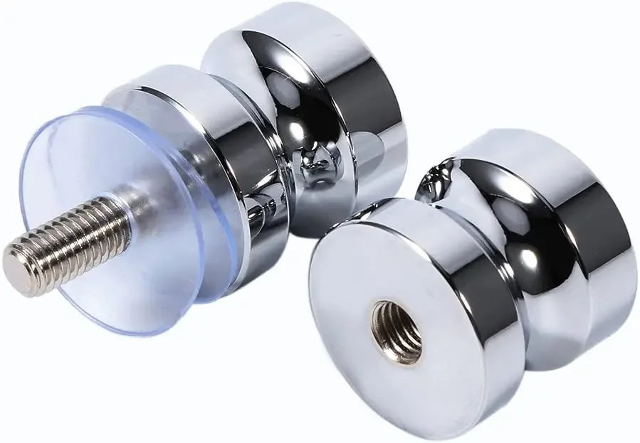 Bathroom Glass Door Knob Aluminum Alloy Shower Cabinet Window Kitchen Cupboard Hardware Handle with Screw Modern Home Decor
