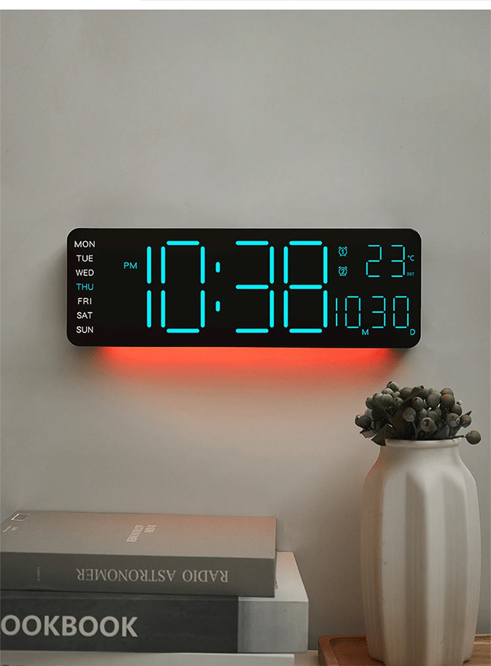 Best 13" LED Digital Alarm Clock for $81 | Free Shipping