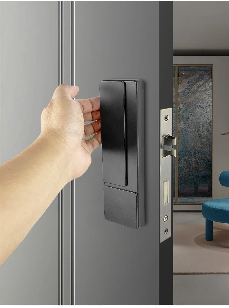 Advanced Security Lock, Invisible Lock, Indoor Bedroom, Bathroom Door Lock, Ultra-thin Silent Magnetic Suction, No Handle Lock