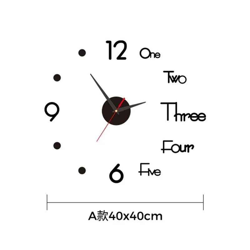 Buy Large 3D Wall Clock - Modern & Silent | Only $7.99