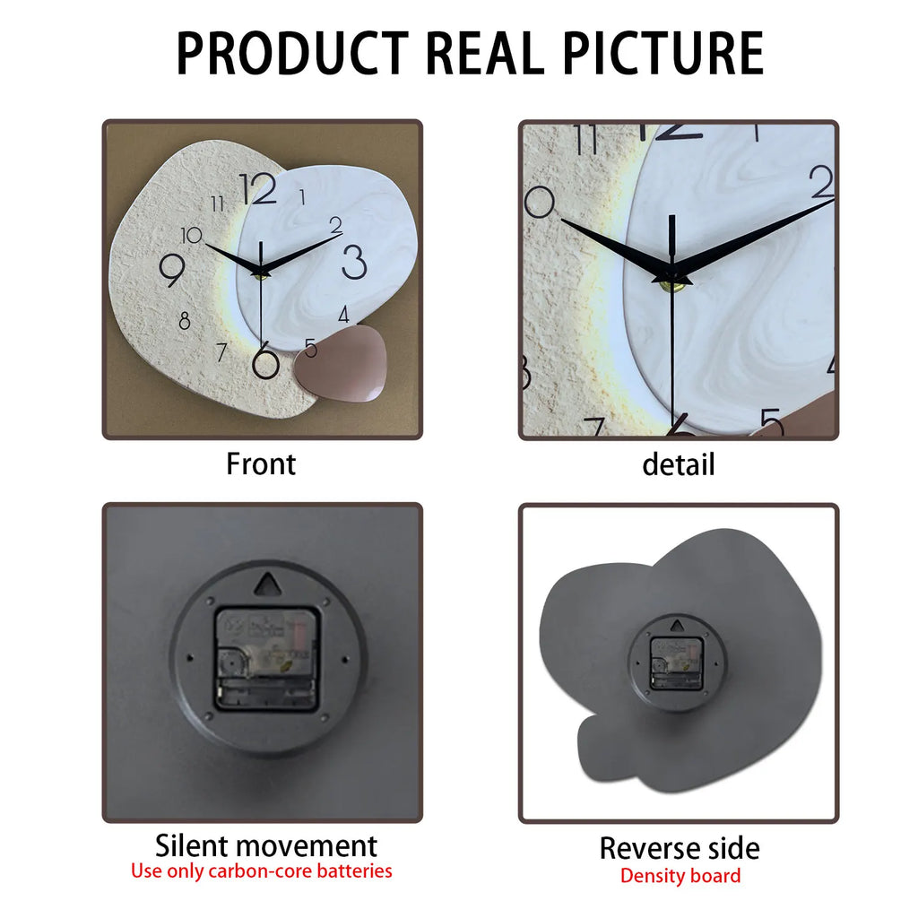 Buy Silent Quartz Wall Clock - Modern Decor | Only $38.6
