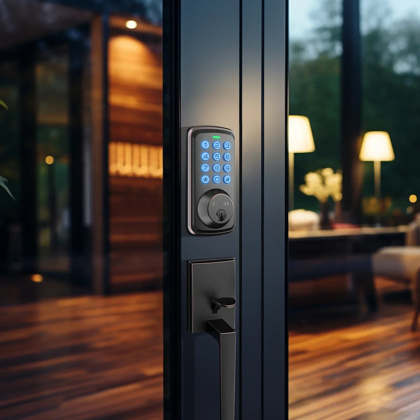 EUUKAIHG Smart Keypad Door Lock Set -Two-Door Knob Touch Fingerprint Password Lock-Keyless Entry Door Lock, Keyed Entry