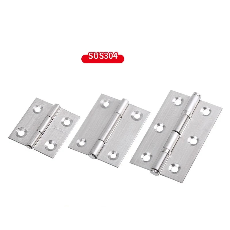 1-4 Inch Furniture Cabinet Door Hinges Stainless Steel Drawer Fitting Hinge Hardware Box Accessories 2in 3in 1.5in 2.5in 3.5in