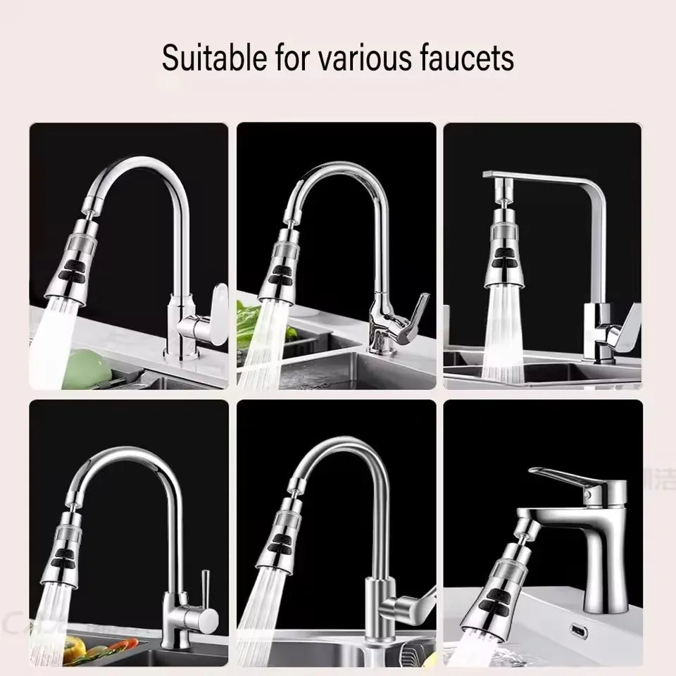 Kitchen Faucet Extender With Filter Function Universal 360° Rotate Aerator Splash Filter Washbasin Faucet Bubbler Nozzle Aerator