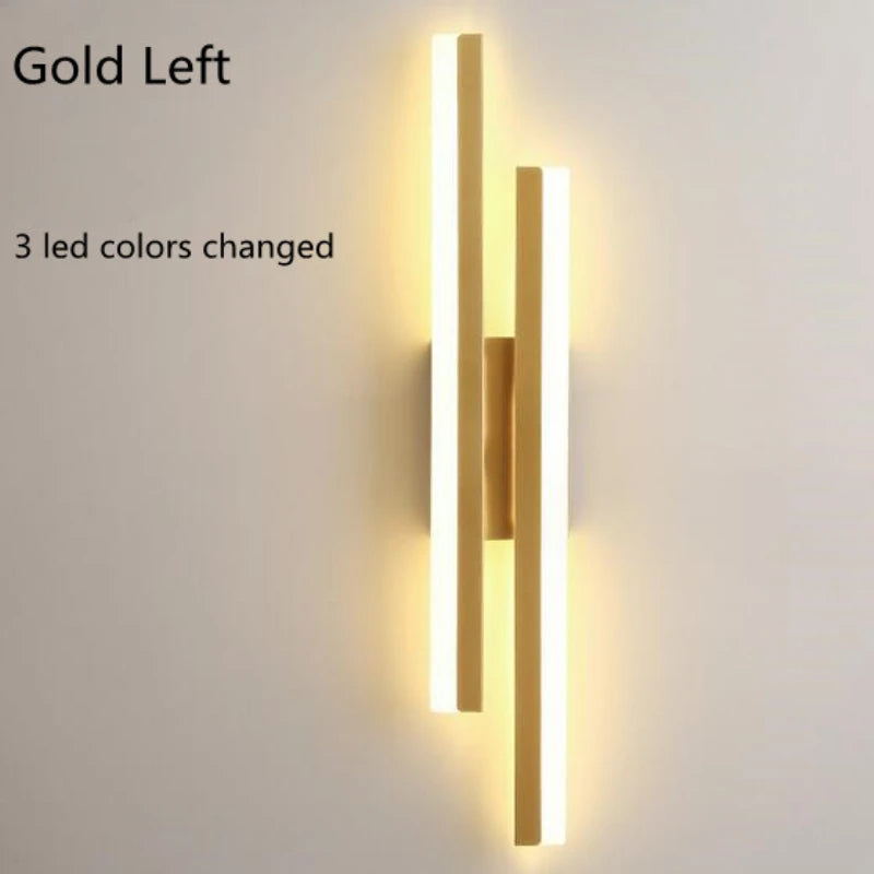 LED Bedroom Wall Lamp Wall Sconces Copper Line Pipe Acrylic Lampshade Indoor Lighting for Living Room Corridor Light Fixture
