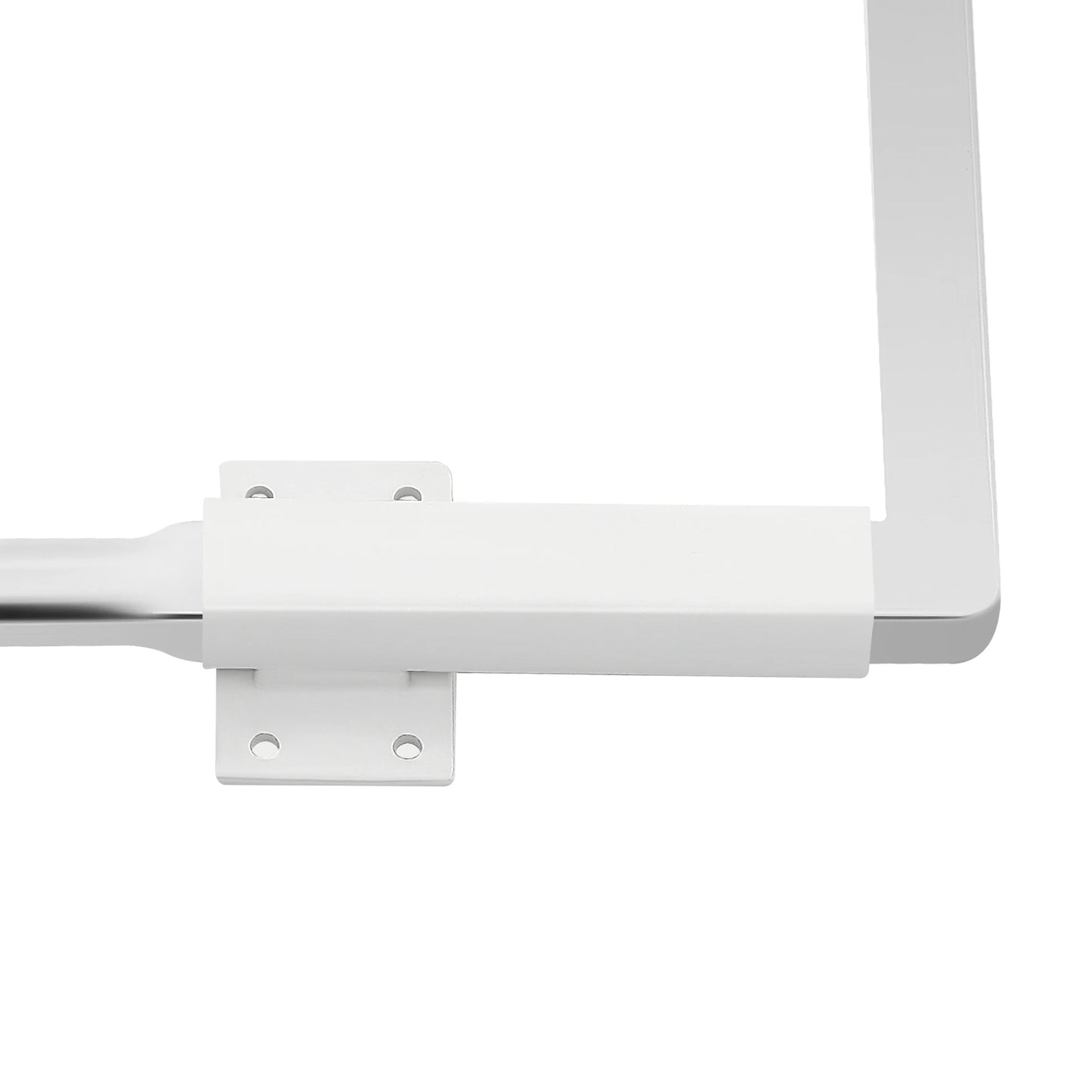27*34.5cm Silver+ White Wall Bed Hinge Kit, 198kg Load-bearing Metal Bed Hinge Kit Suitable for Medium-sized Wall Beds