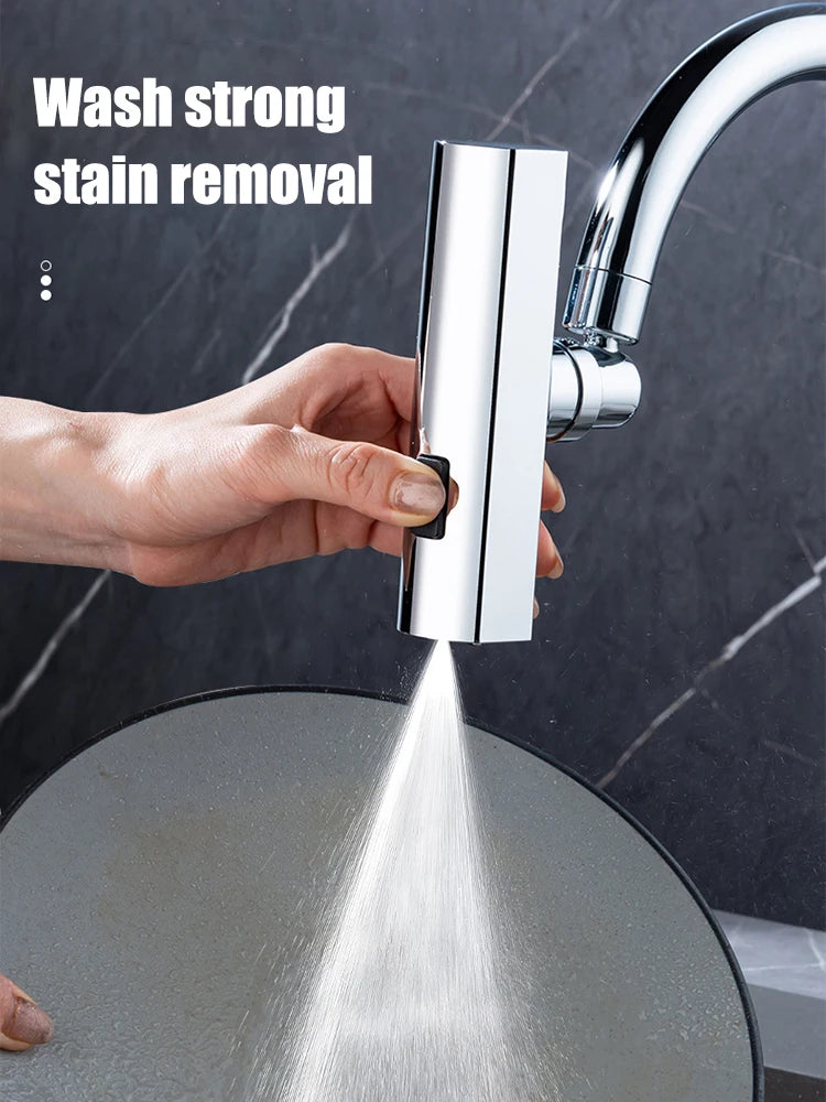 Feiyu Three Level Waterfall Universal Faucet Extension Device Vegetable Washing Splash Proof Device Rotatable Universal Jointbox