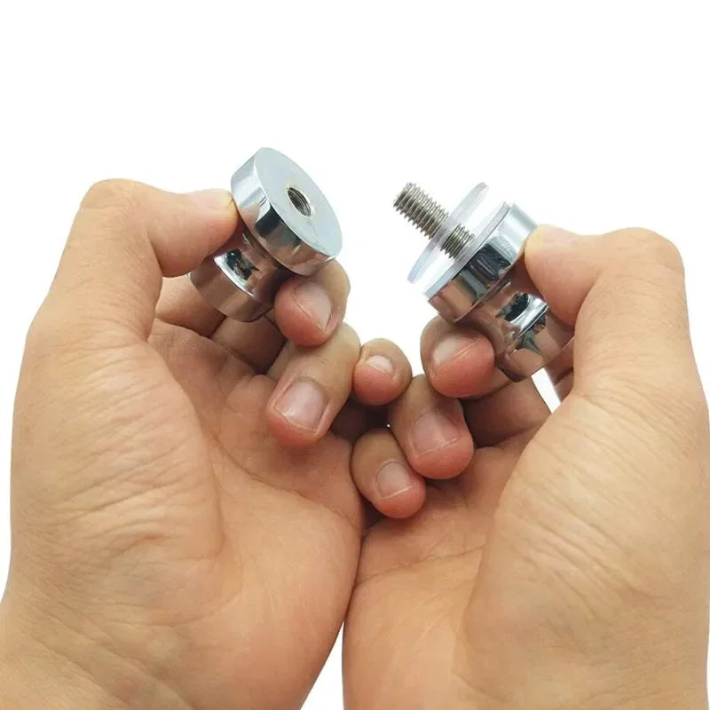 Bathroom Glass Door Knob Aluminum Alloy Shower Cabinet Window Kitchen Cupboard Hardware Handle with Screw Modern Home Decor