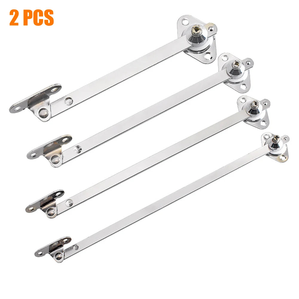 Aa2PCS 6/8/10/12 Inch Cabinet HingeDownDrop Lid Support Cupboard Furniture Doors Close Lift Up Flap Stay Hinge Sliding Rail