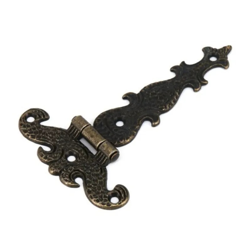 2Pcs 113*69mm Antique Bronze/Black Hinge for Windows Cabinet Cupboard Wardrobe Doors Wooden Boxes Jewelry Case Chest