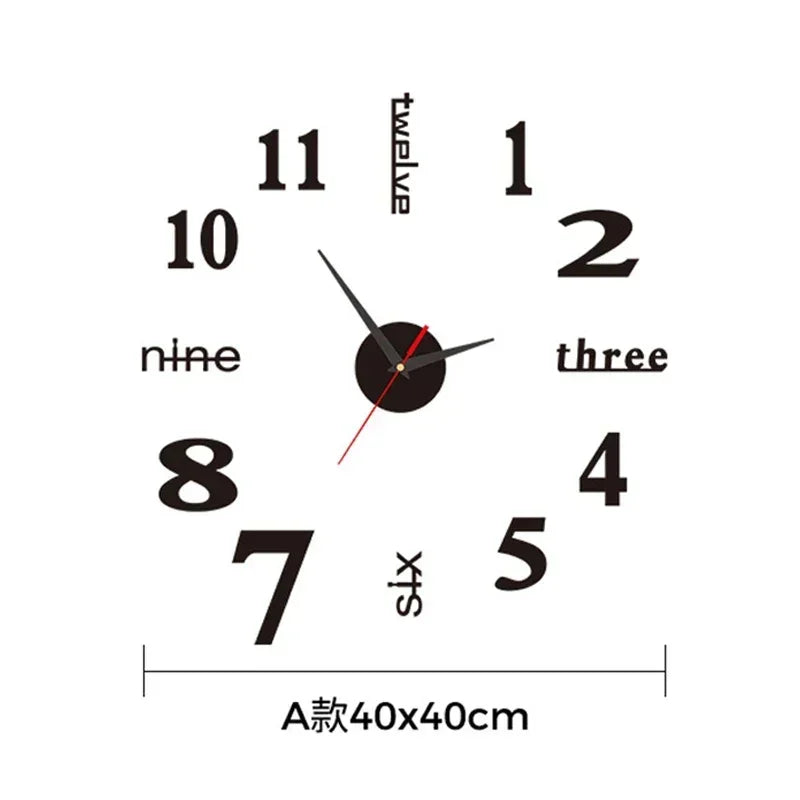 Buy Large 3D Wall Clock - Modern & Silent | Only $7.99