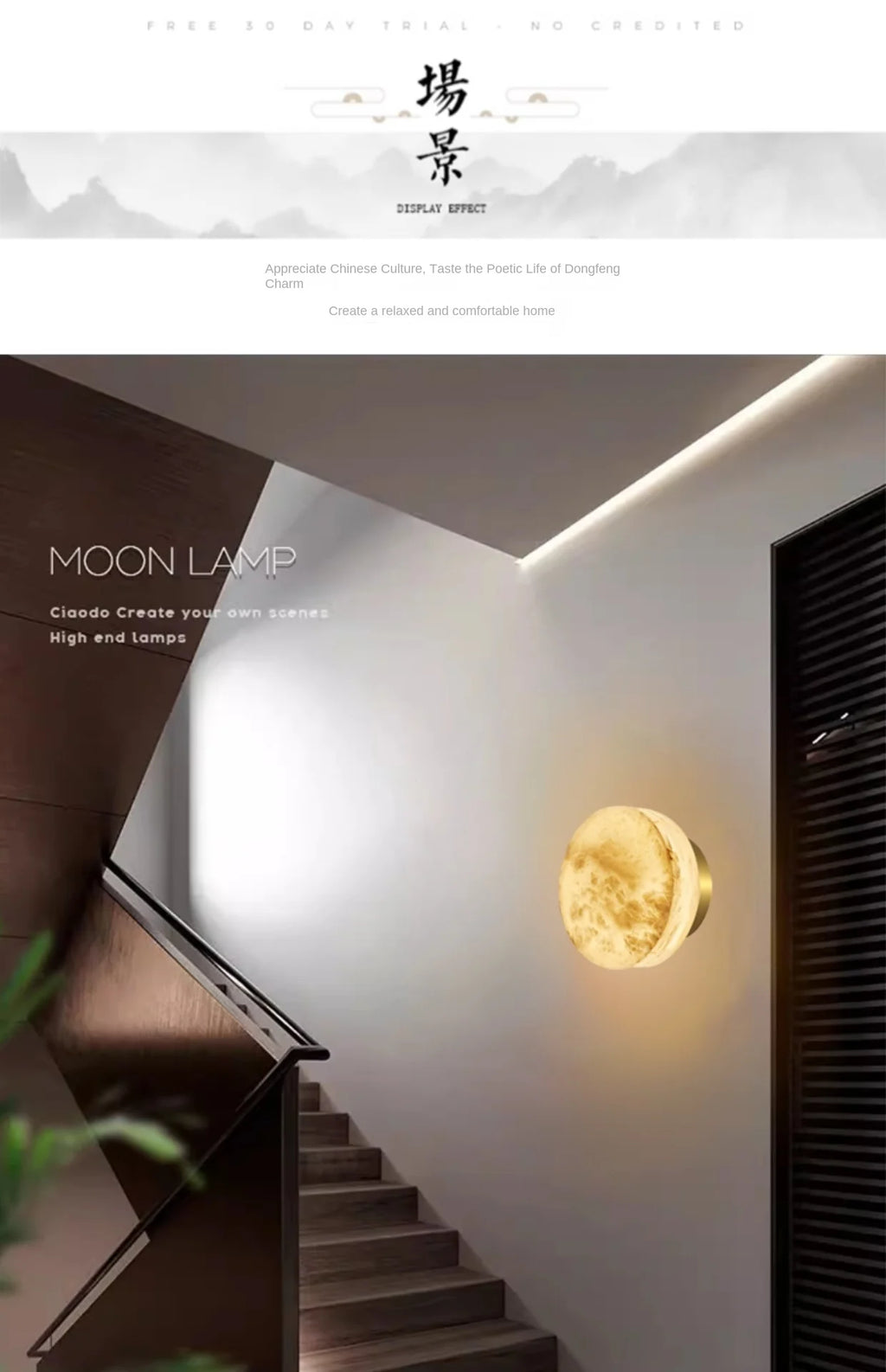 Minimalist Spanish Natural Marble Round Led Wall Lamp Nordic Simple Modern Living Room Background Wall Bedroom Bedside Lamps