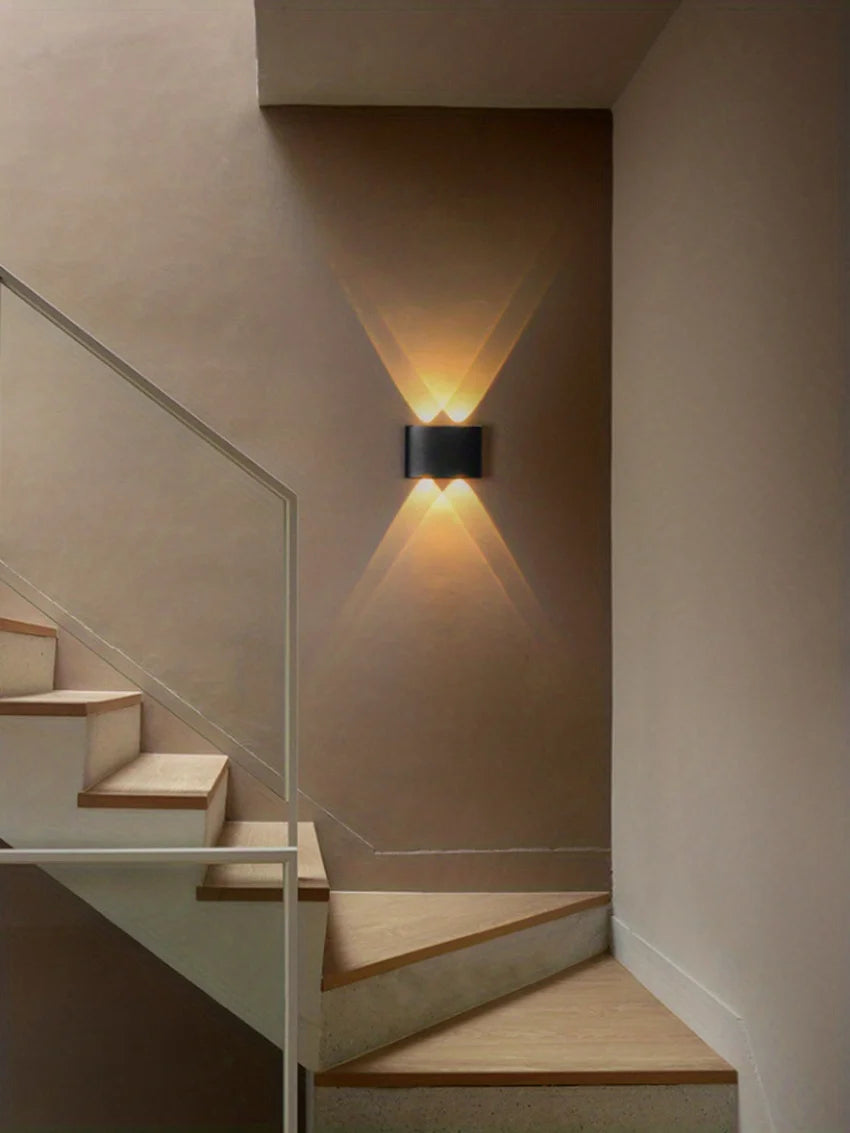 LED Wall Lamp Outdoor Waterproof IP66 Interior Wall Light 4W Garden Lights Bedroom Living Room Stairs Lighting