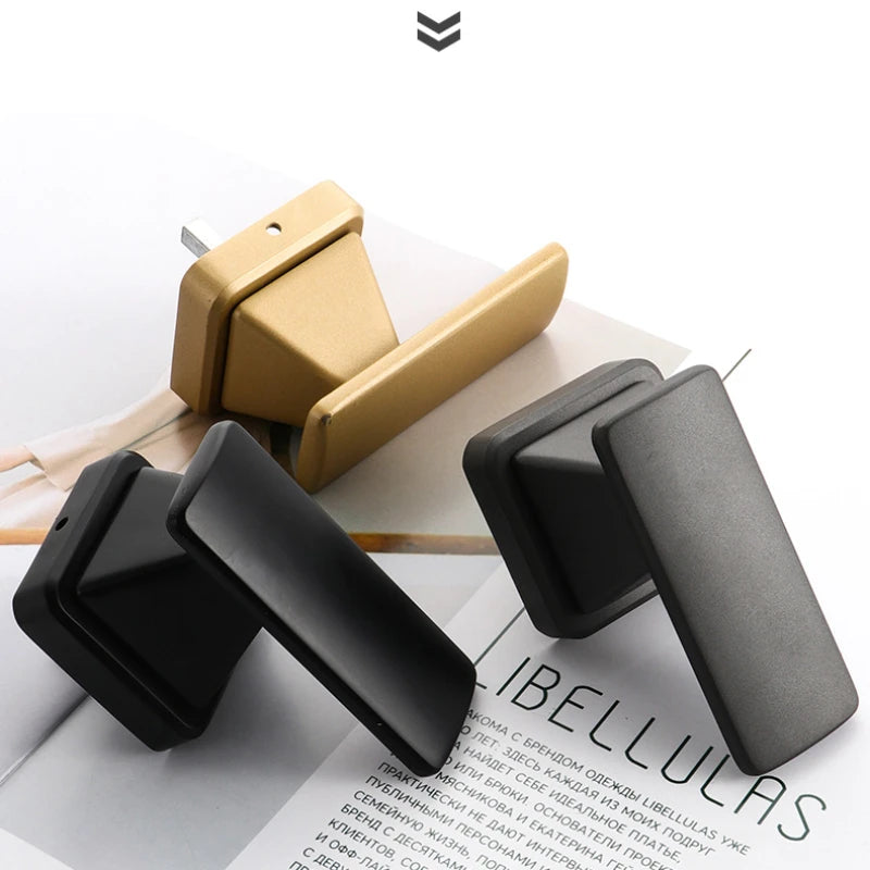 Lowest price invisible door handle anti backlock wooden door hidden door single side lock withkey hidden lock furniture hardware