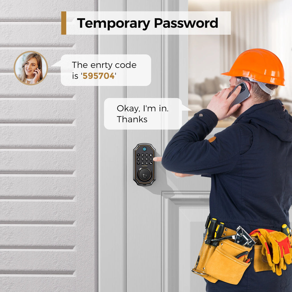 Buy Smart Fingerprint Deadbolt | Secure Keyless Entry – Only $95.65