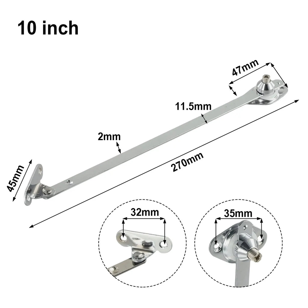 Aa2PCS 6/8/10/12 Inch Cabinet HingeDownDrop Lid Support Cupboard Furniture Doors Close Lift Up Flap Stay Hinge Sliding Rail