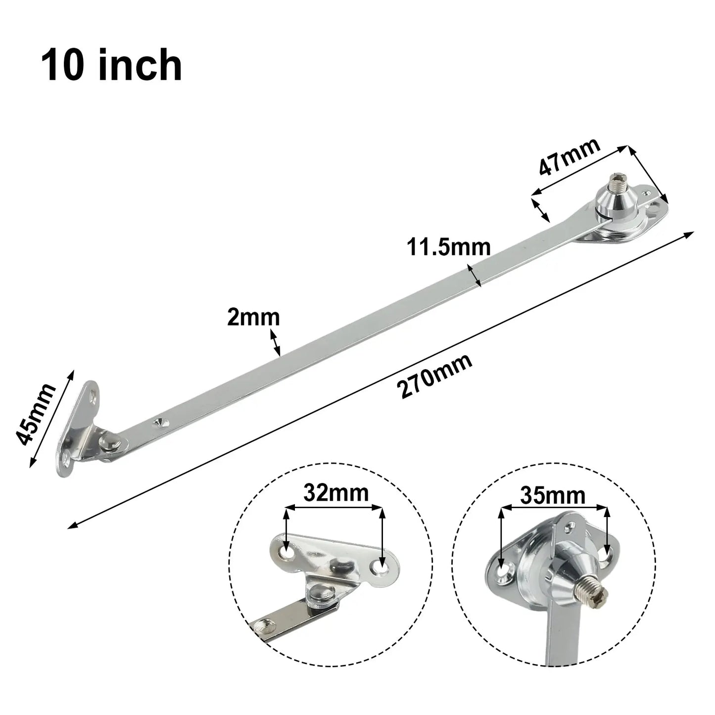 Aa2PCS 6/8/10/12 Inch Cabinet HingeDownDrop Lid Support Cupboard Furniture Doors Close Lift Up Flap Stay Hinge Sliding Rail