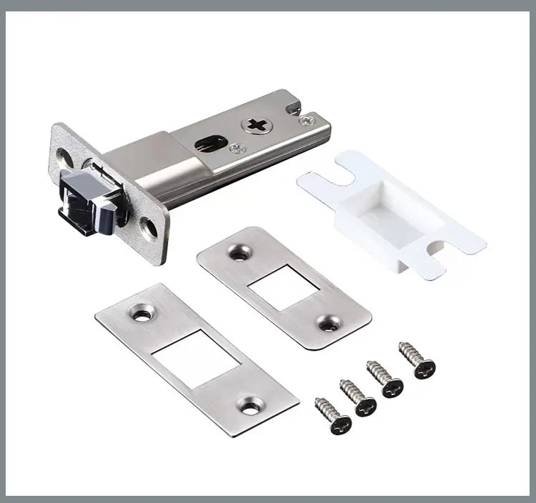 304 Stainless Steel Invisible Door Lock Hidden Lock Invisible Lock Background Wall Sliding Door Lock Double Hook Anti-theft Lock