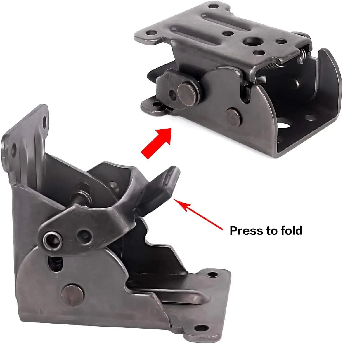 8Pcs Table Legs Foldable Hinges Folding Locking Hinge Lock Extension Support Bracket with Screws for Table Bed Leg Feet