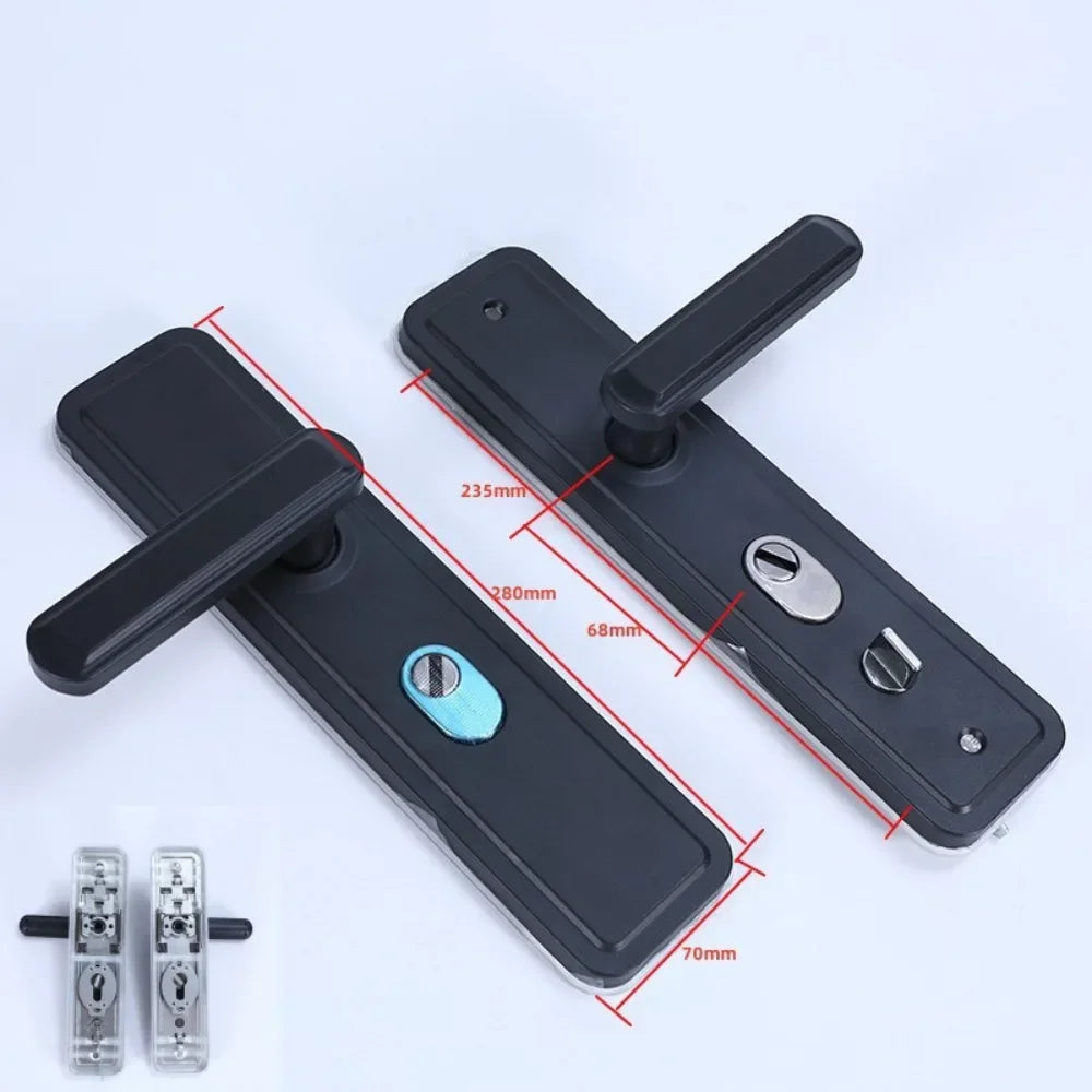 68 mm Double-Side Anti-Theft Door Lever with Dual-Spring and Anti-Pry Features, Universal Fit Handle