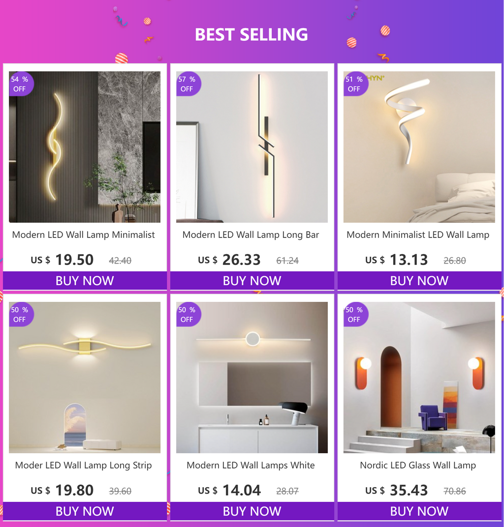Buy Modern LED Wall Lamp for $33 - Save 25% Today!