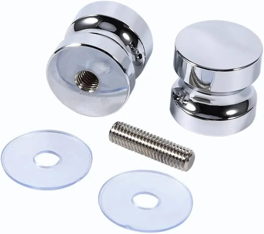 Bathroom Glass Door Knob Aluminum Alloy Shower Cabinet Window Kitchen Cupboard Hardware Handle with Screw Modern Home Decor