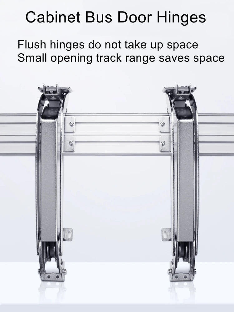 Bus door hinge sliding door hardware sliding rail smart hardware closet folding door accessories cabinet floor cabinet