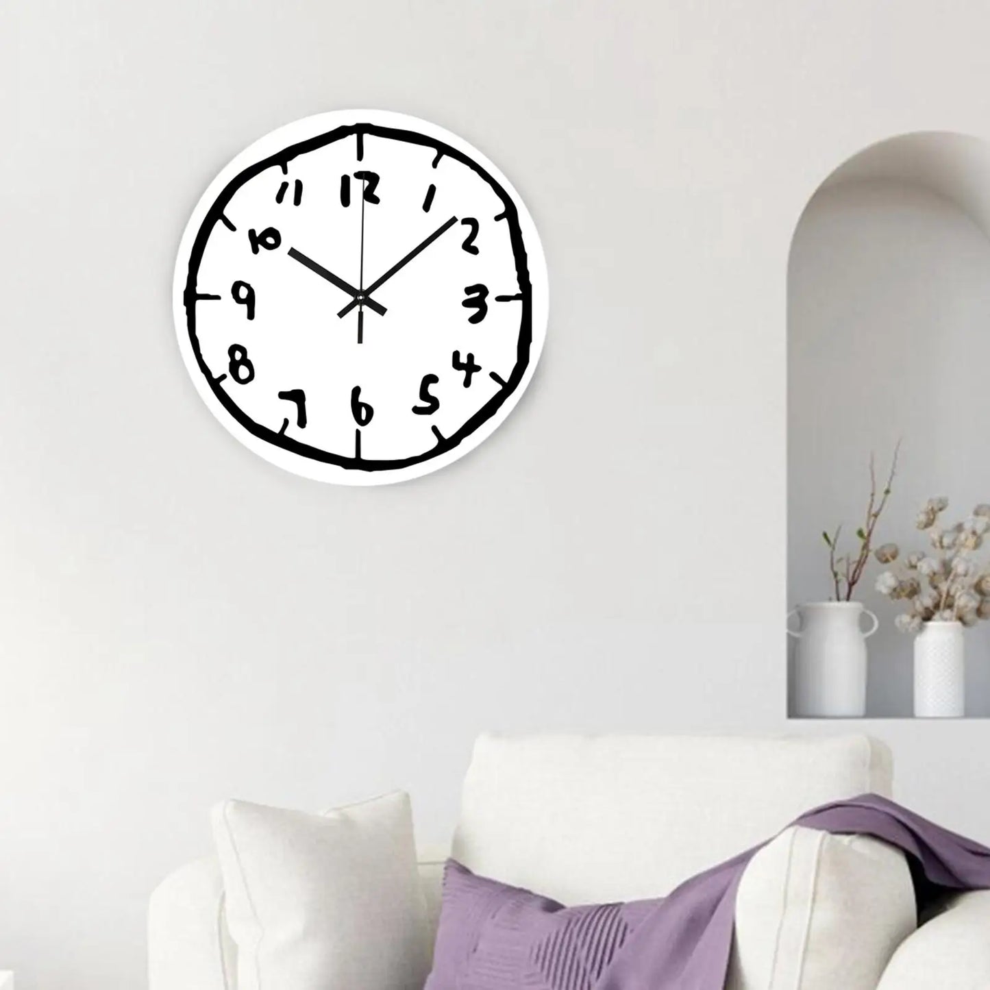 Wall Clock Ornament Unique Fashion Creative Mute Art Clock Decorative Clock for Kitchen Study Room Living Room Home