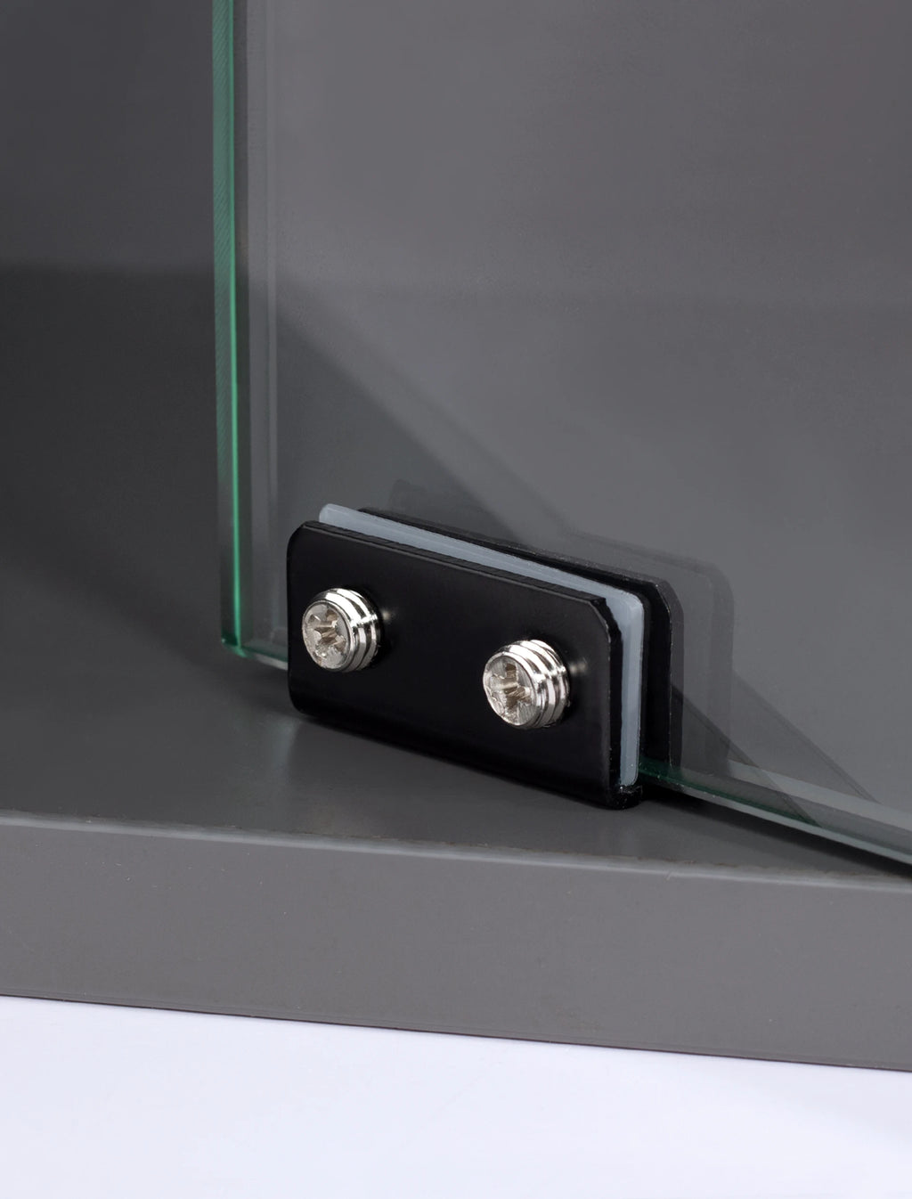 Stainless Steel Glass Door Pivot Hinge Set with Magnetic Catch Furniture Metal Black Rotating Hinge for Kitchen Cabinet Cupboard