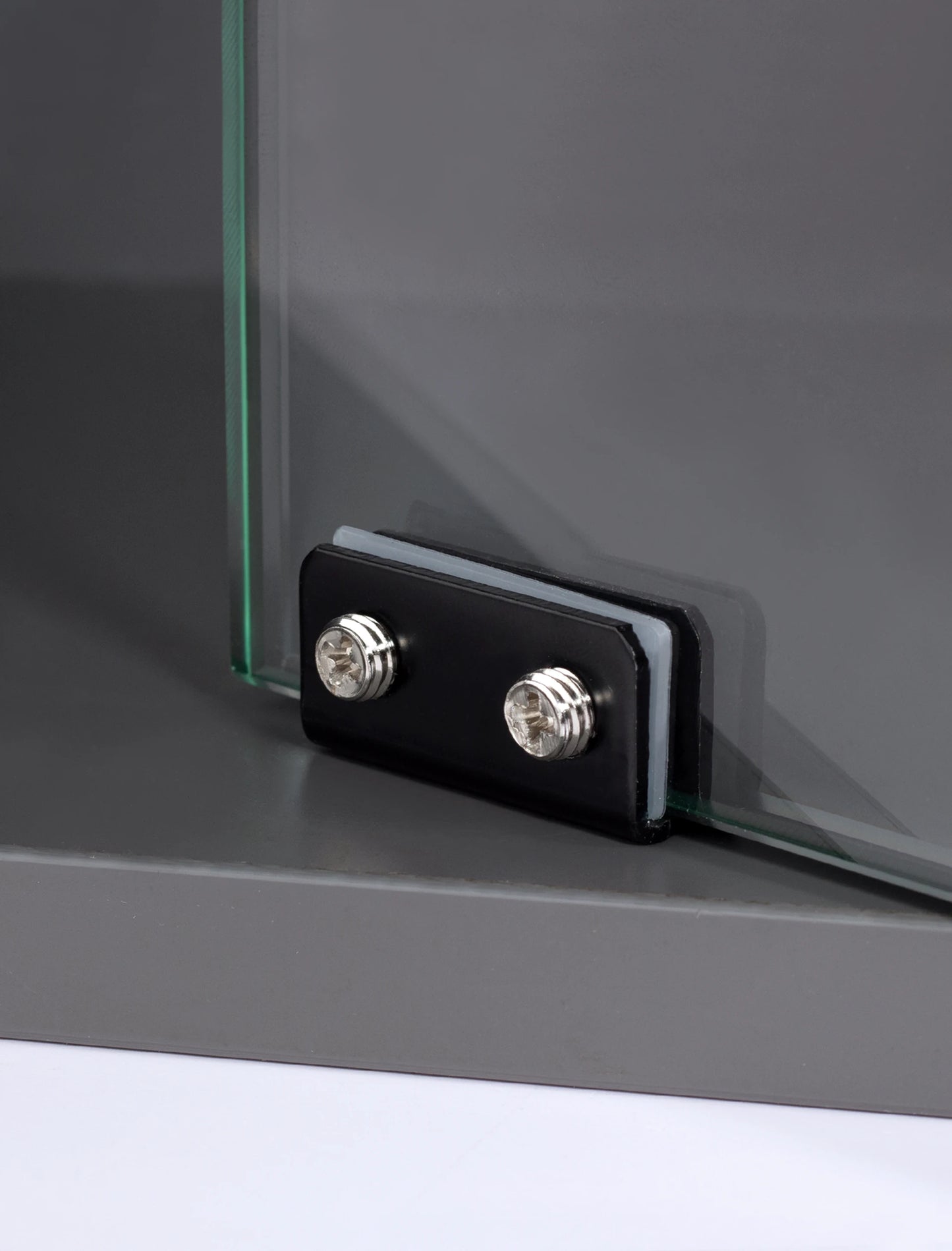 Stainless Steel Glass Door Pivot Hinge Set with Magnetic Catch Furniture Metal Black Rotating Hinge for Kitchen Cabinet Cupboard