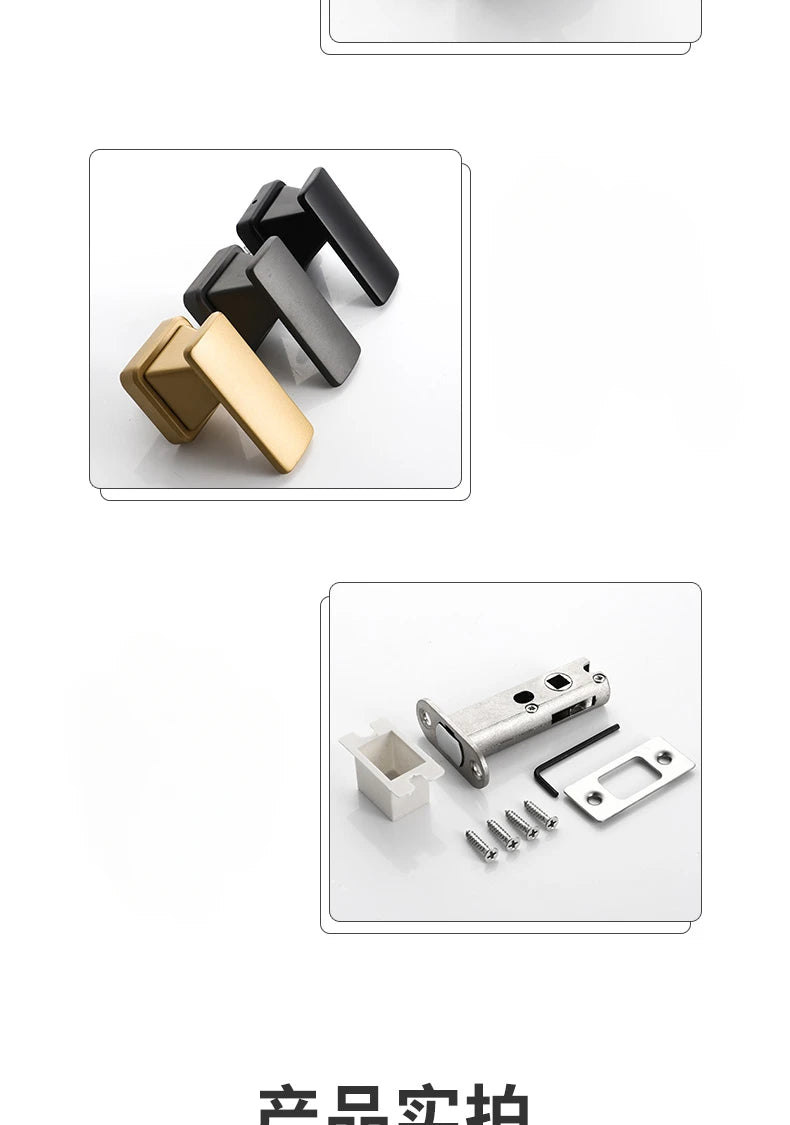 Lowest price invisible door handle anti backlock wooden door hidden door single side lock withkey hidden lock furniture hardware