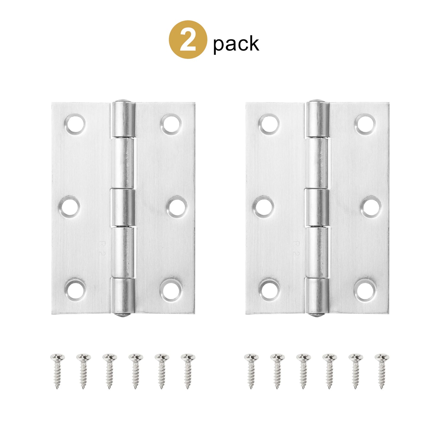 2pcs Stainless Steel Hinge 270 Degree Folding Black Small Hinges Cabinet Door Hinges for Kitchen Cupboard Wooden Box Furniture