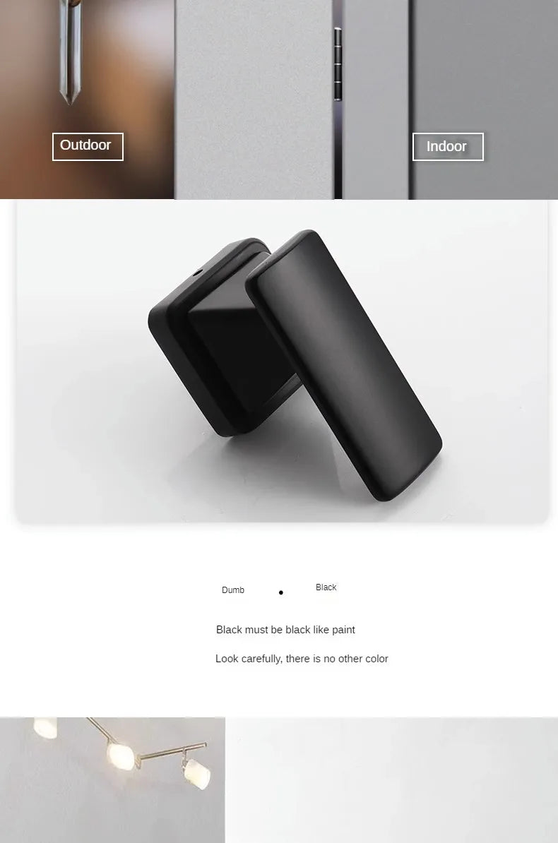 Lowest price invisible door handle anti backlock wooden door hidden door single side lock withkey hidden lock furniture hardware