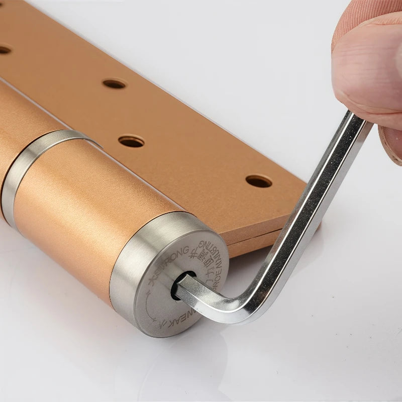 5-inch Hydraulic Damping Buffer Hinge Aluminum Alloy Flat Opening Hinge Automatic Door Closer Multifunctional Door Hardware