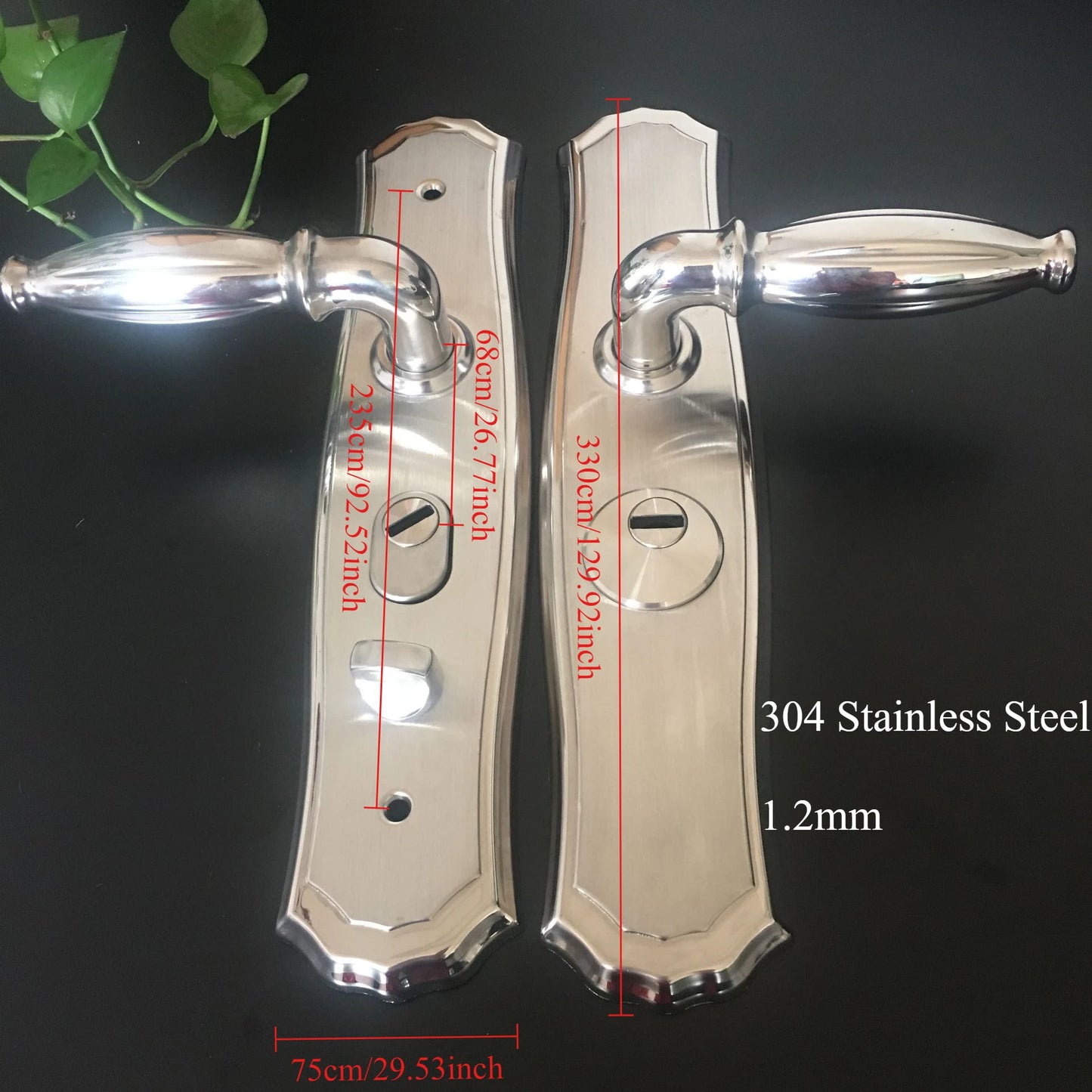 68 mm Double‑Side Anti‑Theft Door Lever – Dual‑Spring, Anti‑Pry, Universal Fit Handle