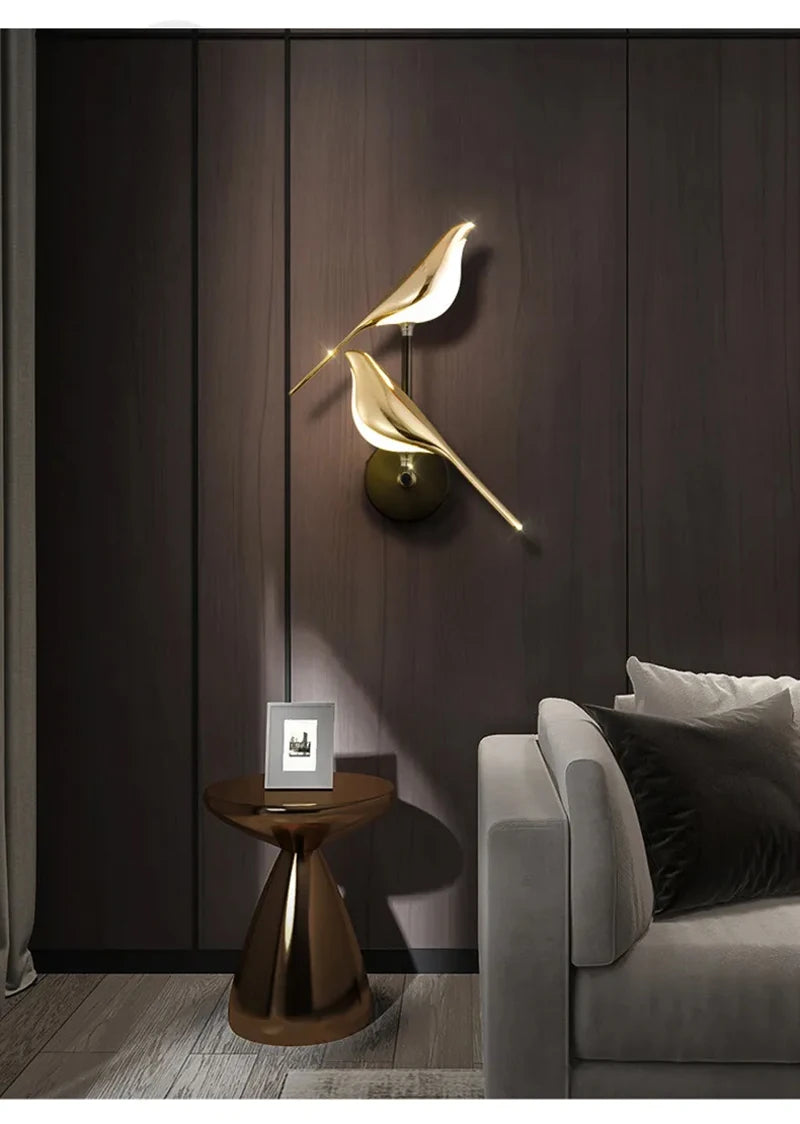 Buy Nordic Golden Bird LED Wall Lamp | Save 20% Now