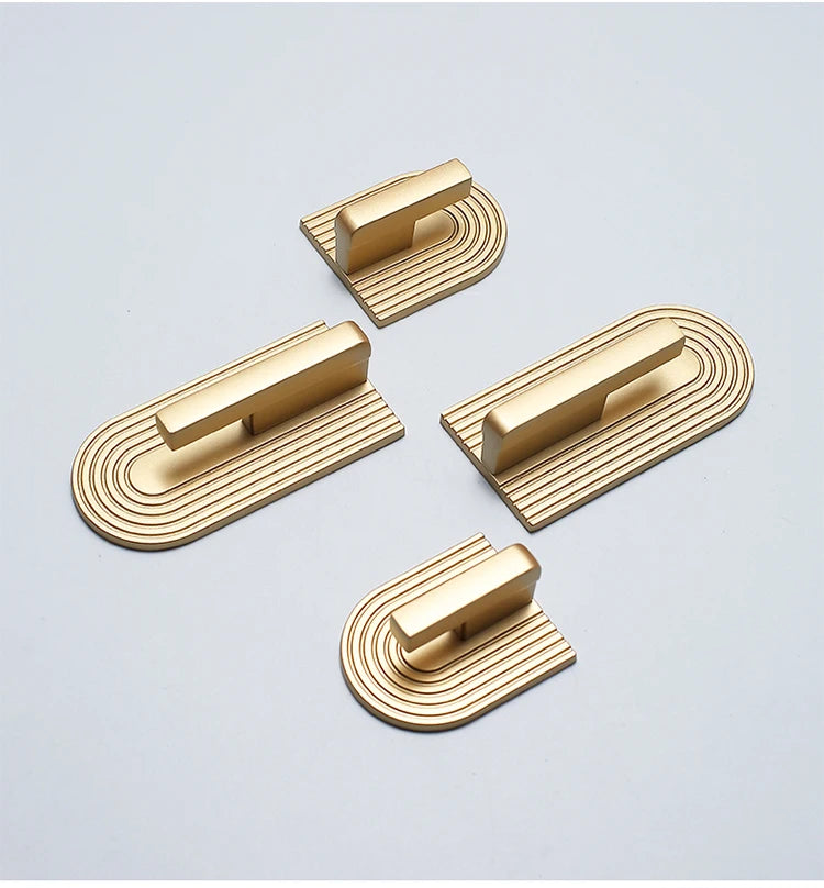 Golden Cupboard Door Handle Modern Minimalist Wardrobe Door Knob Drawer Knobs Shoe Cabinet Handle Furniture Handle