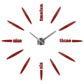 New fashion 3d wall clock reloj de pared quartz watch brief diy clocks living room large stickers decorative horloge murale