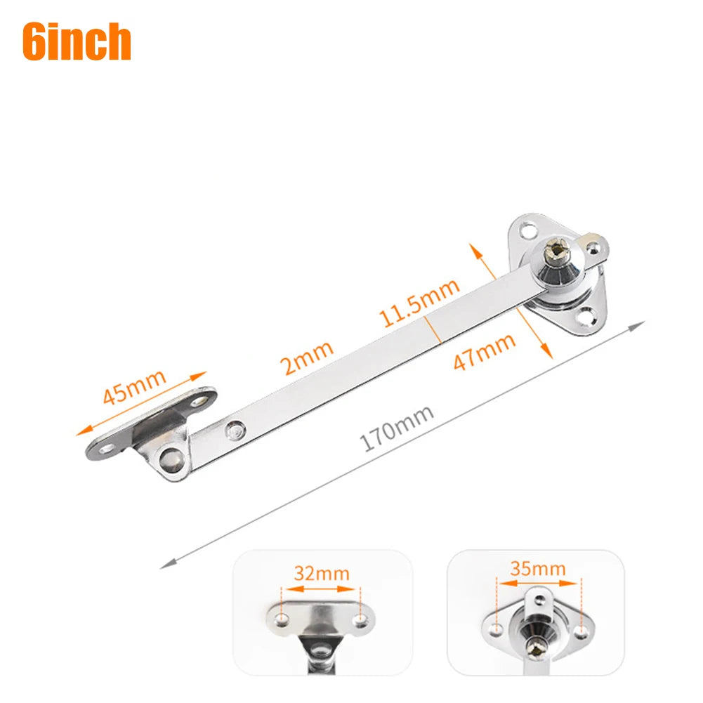 Aa2PCS 6/8/10/12 Inch Cabinet HingeDownDrop Lid Support Cupboard Furniture Doors Close Lift Up Flap Stay Hinge Sliding Rail