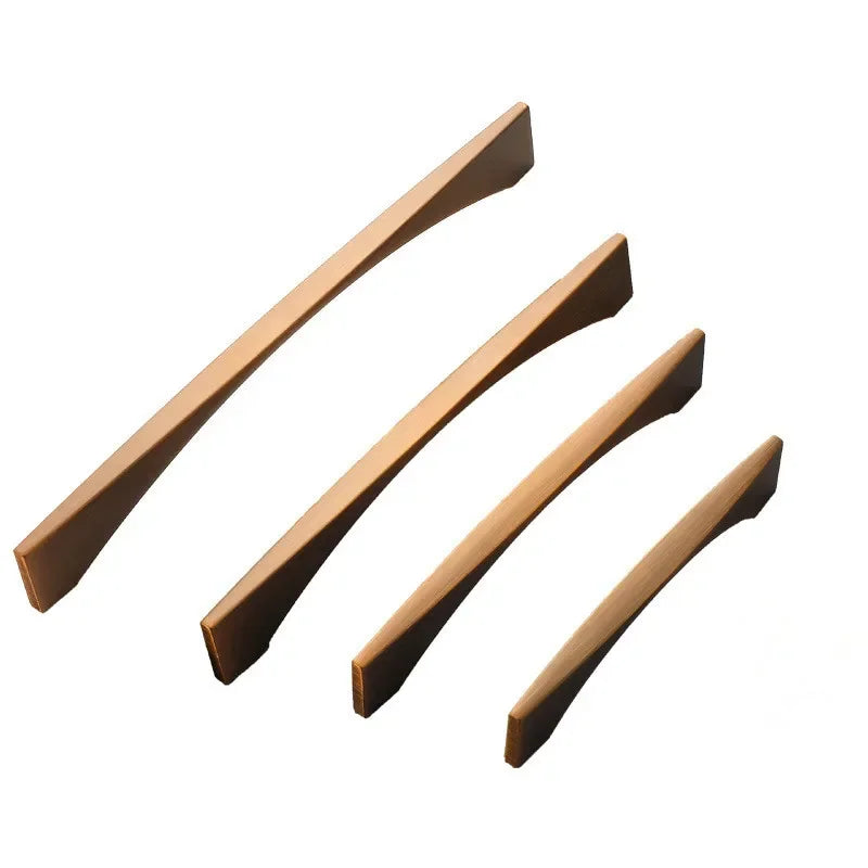 Nordic Classic Drawer Handle Antique Bronze Golden Handle Wine Cabinet Closet Door Handle Furniture Hardware Zinc Alloy